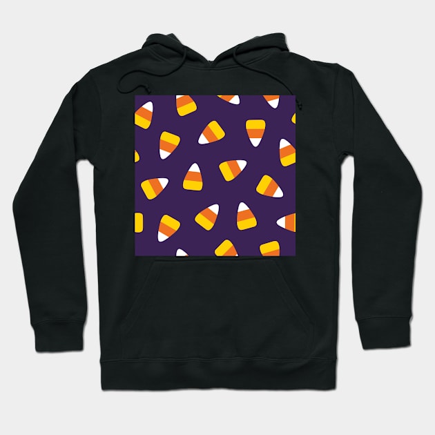 Candy corn pattern - Halloween Hoodie by Nikamii